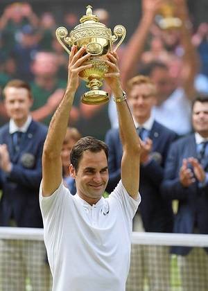 Roger Federer, máximo ganador de Wimbledon con ocho títulos