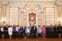 Ayuntamiento de Puebla reconoce a Olimpia Coral con el premio 