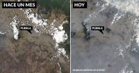 Esta es la imagen satelital de la contaminación en Puebla