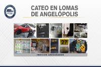 Armas, drogas y uniformes policiales, lo incautado en Lomas de Angelópolis a 