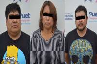 Tres personas con arma de fuego y drogas son detenidas en Puebla