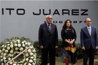 Pacheco Pulido encabeza ceremonia por aniversario luctuoso de Benito Juárez