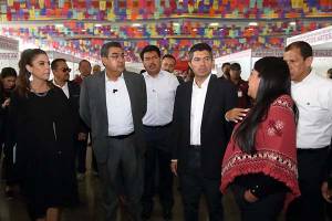 Gobernador y alcalde supervisan instalaciones de la Feria de Puebla 2023