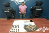 SSP Puebla aseguró a narcomenudista de 