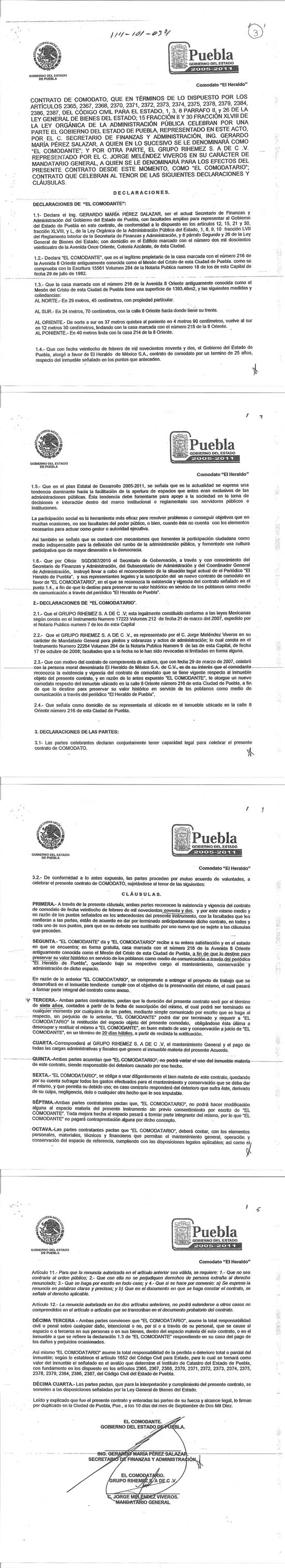 Marín, Henaine y el comodato de El Heraldo