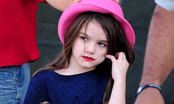 Suri Cruise, tan pequeña y maquillada