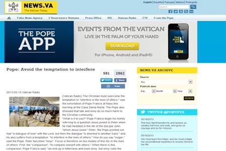 Missio, la nueva app del Vaticano para smartphones