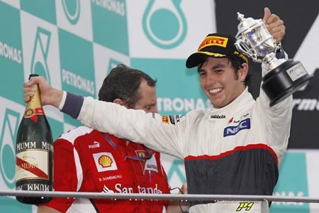 Sergio Pérez, segundo lugar en el GP de Malasia