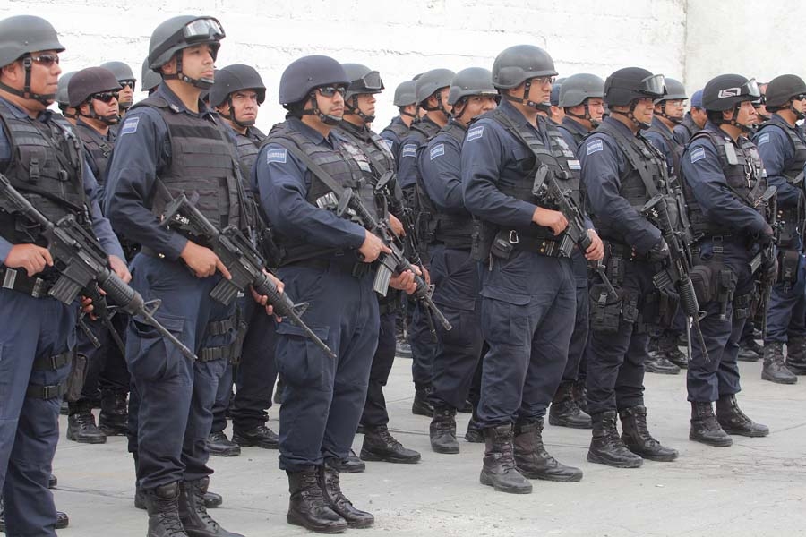 Llegan a Puebla 200 Policías Federales