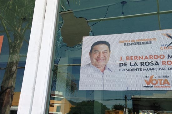 Disparan contra casa de campaña de candidato de Movimiento Ciudadano en Amozoc