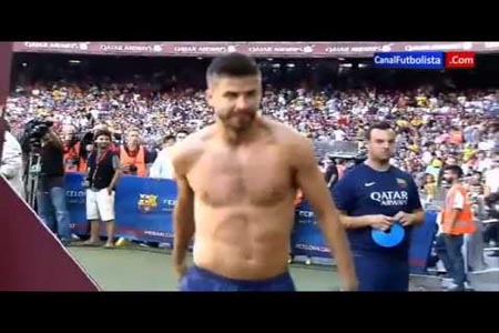 Piqué hizo llorar a un niño en el Camp Nou