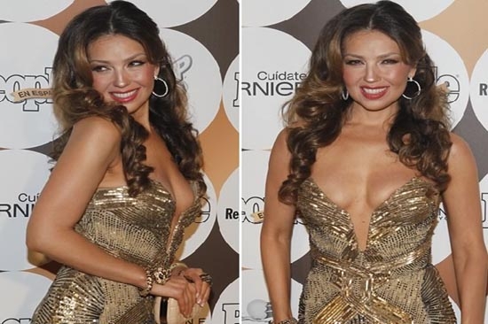 Thalía se roba las miradas en evento People