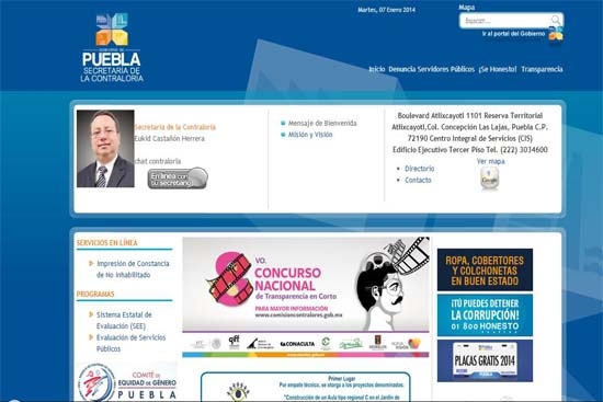Portal de la Secretaría de la Contraloría, el más transparente: CAIP