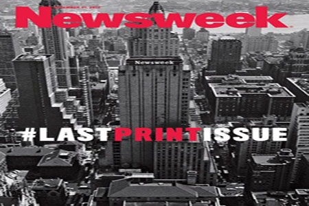 Newsweek ya tiene su última portada impresa