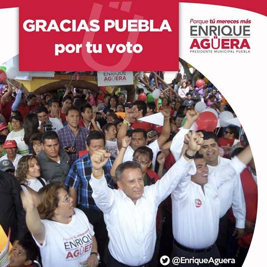Agüera, enmudece ante derrota y sólo agradeció votos por Twitter