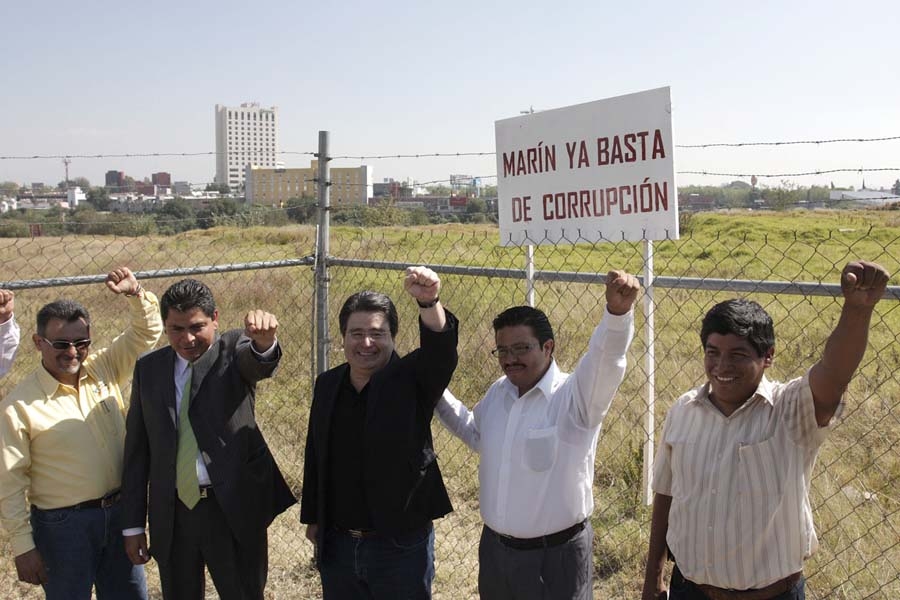 PRD inicia protestas vs Marín por la venta de predios en la Reserva Territorial