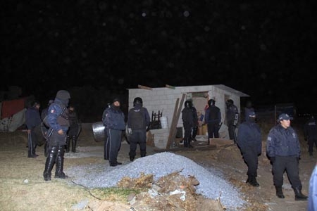 Policías de Puebla y Tlaxcala desalojan predio invadido en Cuautlancingo