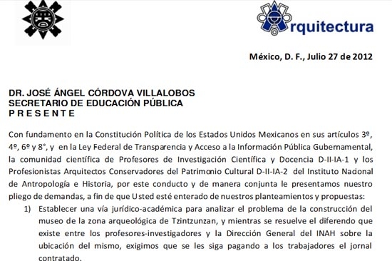 Trabajadores del INAH exigen se retire la estructura metálica al Fuerte de Guadalupe