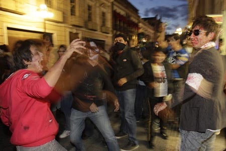 Marcha Siniestra recorrió las calles de Puebla