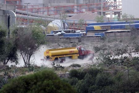 Incendio en la planta Cemex de Tepeaca