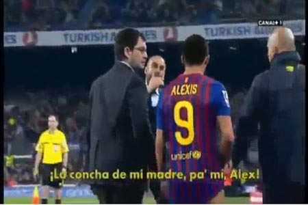 Pep Guardiola discutió con Alexis Sánchez
