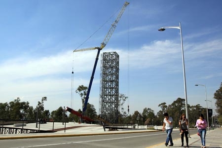 Así van las obras del teleférico en la zona de Los Fuertes