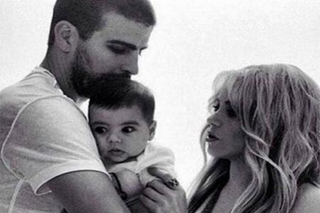 Shakira y Piqué celebran cuatro meses como papás de Milan