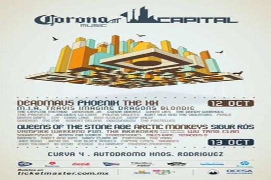Corona Capital 2013, próximo 12 y 13 de octubre
