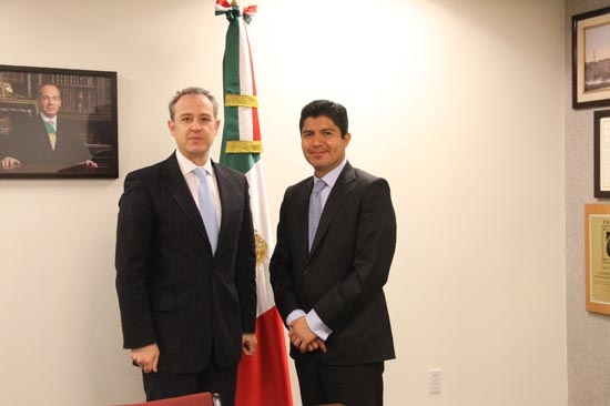 Eduardo Rivera sostuvo reunión de trabajo con el embajador de México en EU