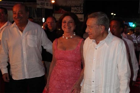 Carlos Slim se luce ante Sophia Loren