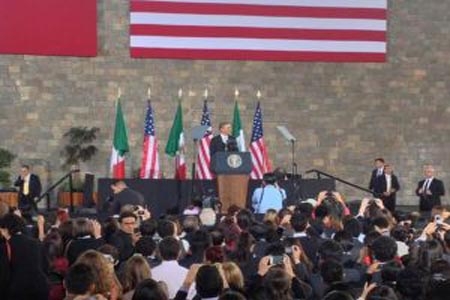 Obama a jóvenes de México: “Es un placer estar entre amigos”