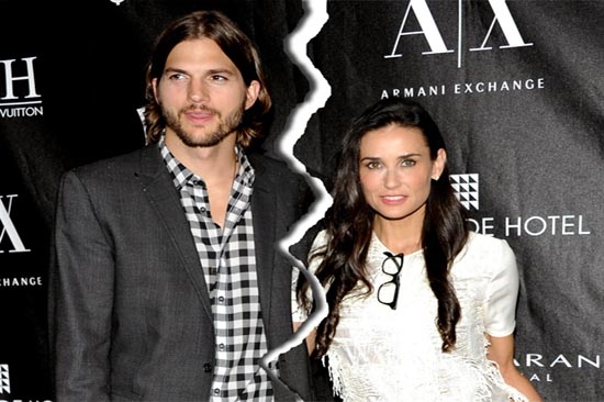 Demi Moore y Aston Kutcher se divorcian