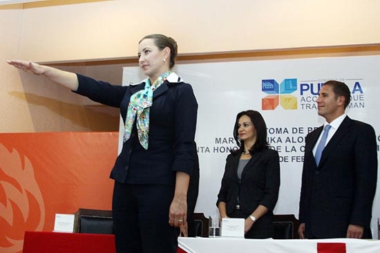Martha Erika Alonso rindió protesta como Presidenta Honoraria de Cruz Roja Mexicana