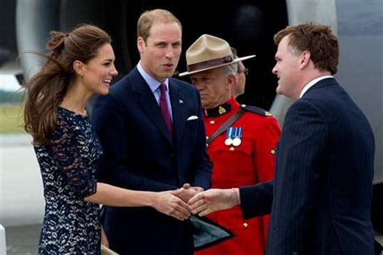 Kate y Guillermo llegaron a Canadá