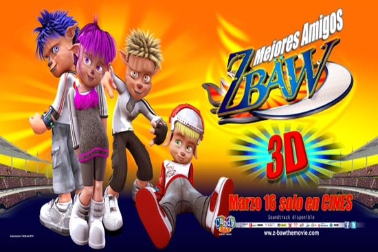 Zbaw Mejores Amigos, primera película mexicana en formato 3D, el 16 de marzo en cines