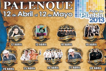 Emmanuel cancela fecha en Palenque de Feria de Puebla 2013