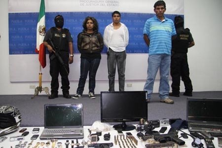 Banda de ladrones que delinquía en Texmelucan, detenidos por la Policía Ministerial