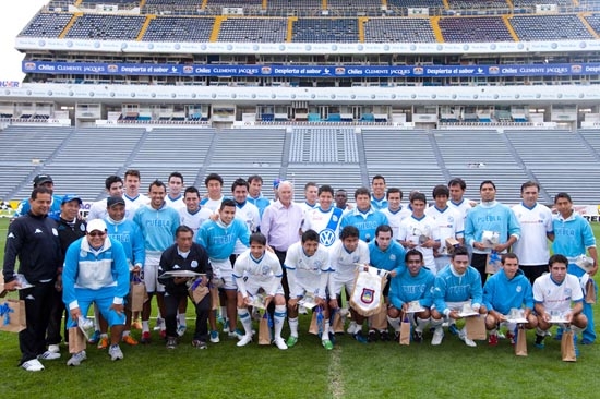 Eduardo Rivera visitó el campamento del Puebla de La Franja