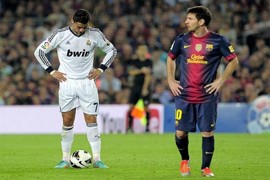 Messi 2-2 Ronaldo, en el derby de España