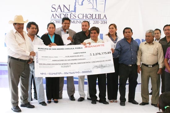 Huepa invierte 10 mdp en apoyo a campesinos de San Andrés Cholula