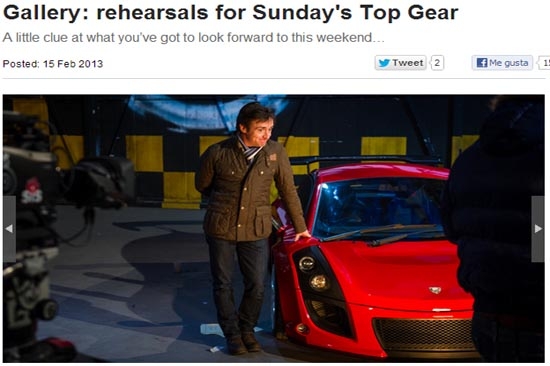 Top Gear difunde programa con prueba de manejo del Mastretta MXT