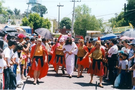 Celebración de Semana Santa en pueblos y barrios del Distrito Federal