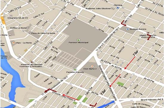 Cambian recorrido de transporte público en 11 Norte-Sur por obras de pavimentación