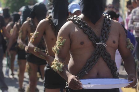 Semana Santa en Puebla. Los Engrillados de Atlixco