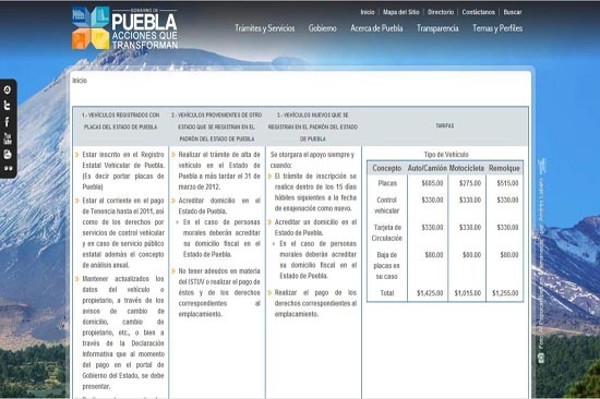 ¿Quién debe pagar control vehicular en Puebla?
