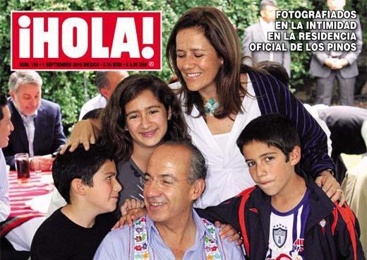Calderón en ¡HOLA!