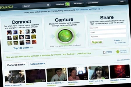 Keek, la nueva red social en video