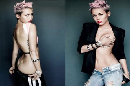 Miley Cyrus, la modelo sexy de V Magazine