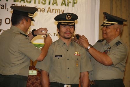 Manny Pacquiao, teniente coronel de Filipinas