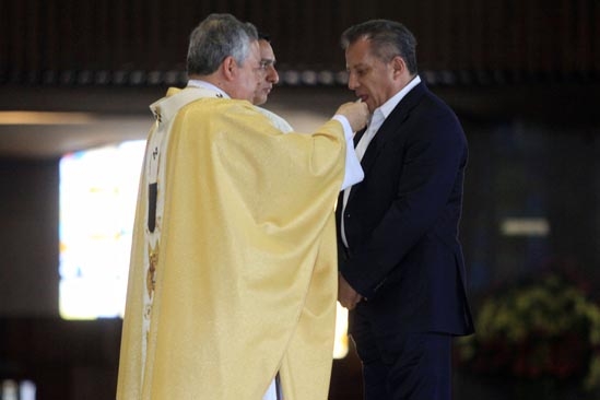 Agüera acude a la Basílica de Guadalupe por peregrinación de poblanos